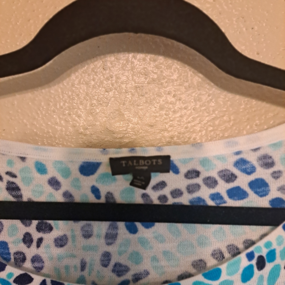 Blue Patterned Women's Top - Picture 9 of 10